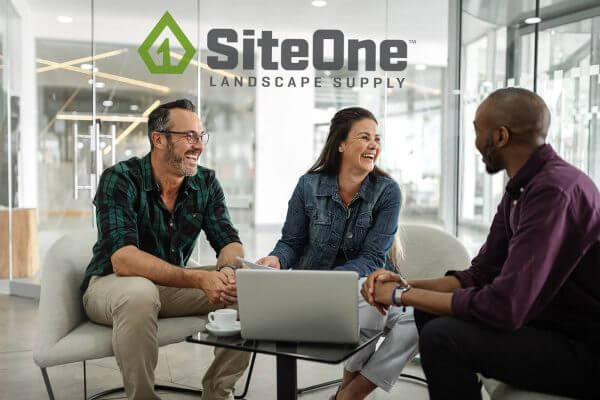Site one employees discussing Mentoro financial wellness benefit